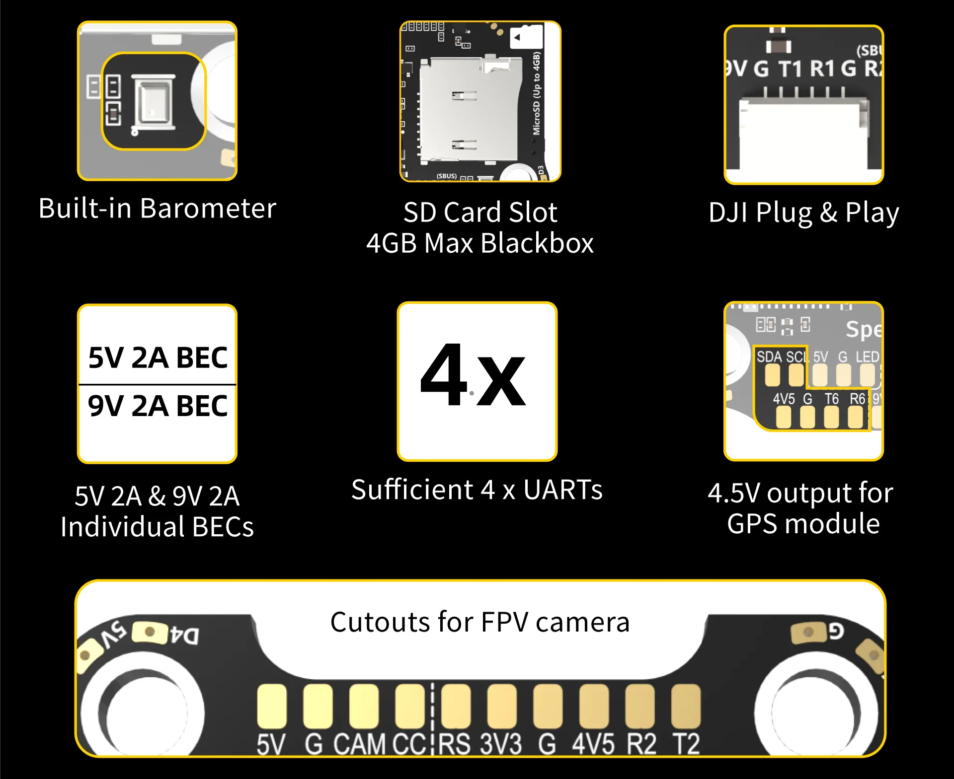 برج الطيران FPV F405 V3 50A 1(9).webp